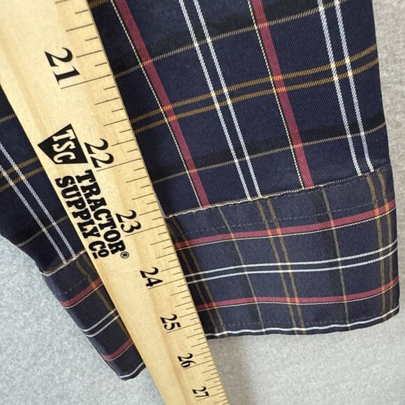 Untuckit Valencay Shirt Men XL Long Sleeve Blue Geometric Wrinkle Free Polyester - Picture 7 of 11